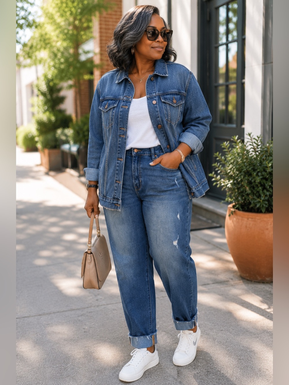 Nicole Miller New York High Rise Ankle Slim Blue Jeans 16